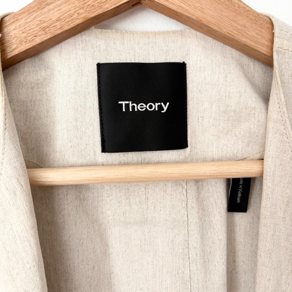 Theory skea crunch linen vest & short set - Picture 6 of 12